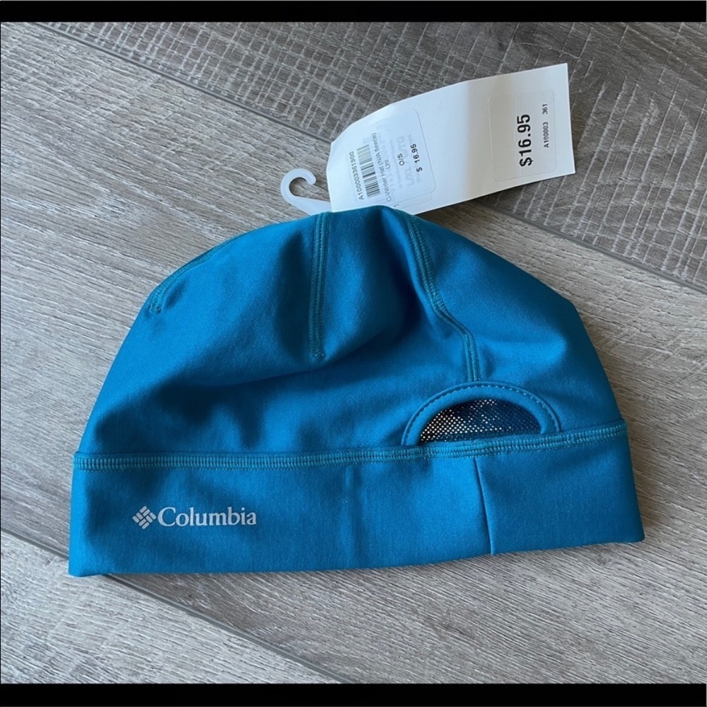 Columbia Fleece Hat in Teal O/S - Picture 2 of 5